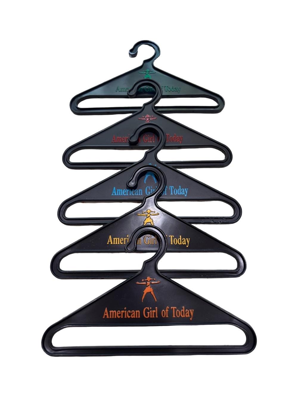 American Girl of TODAY Doll Hangers with Multicolor Logos - Set of 5